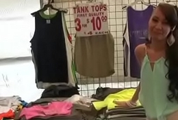 Desperate teen naked in public and bonks to afford rent 1