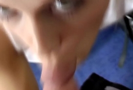 Pov teen blows old dong